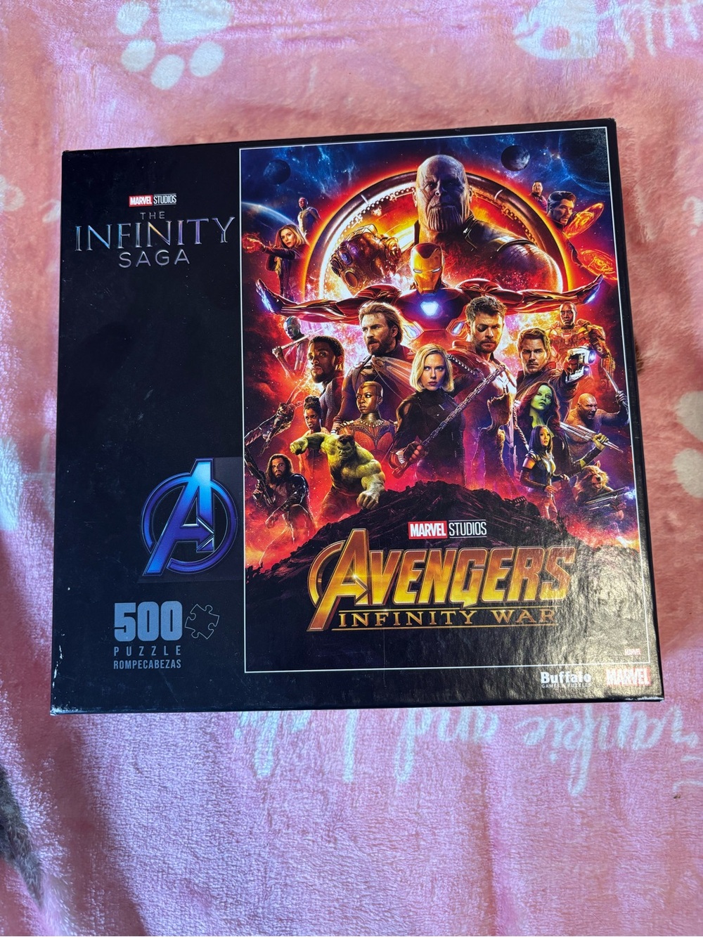 Marvel Avengers Infinity War 500-Piece Puzzle - Black with Multicolor Artwork